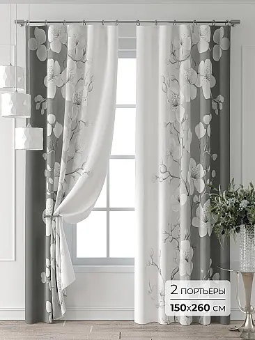 Шторы черного цвета для детской 9709122260 - 2