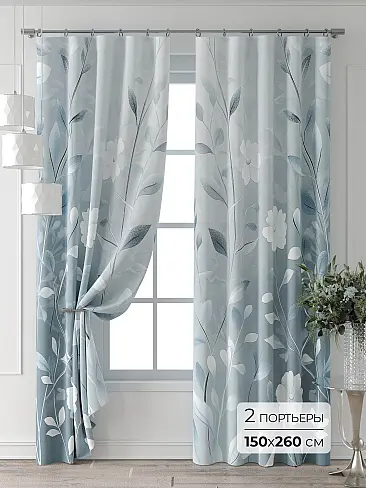 Шторы синего цвета для детской - Страница 2 9709140260 - 2