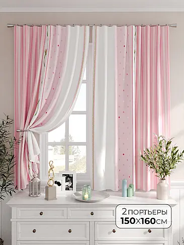 Комплекты штор с текстильным изображением 9576244 - 2