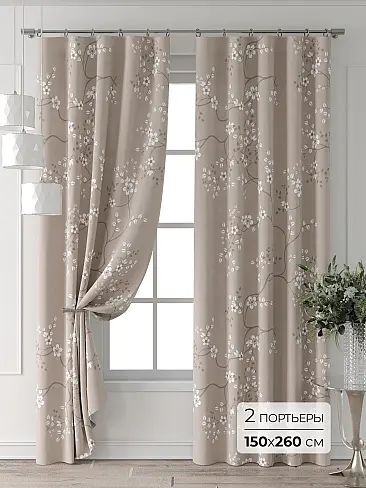 Шторы для гостиной с цветочным рисунком - Страница 104 9709163260 - 2