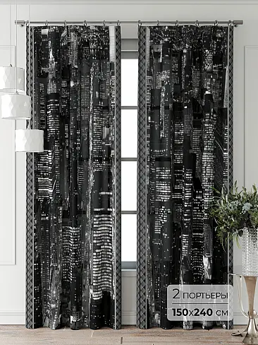 Комплекты штор серого цвета 9711065240 - 2