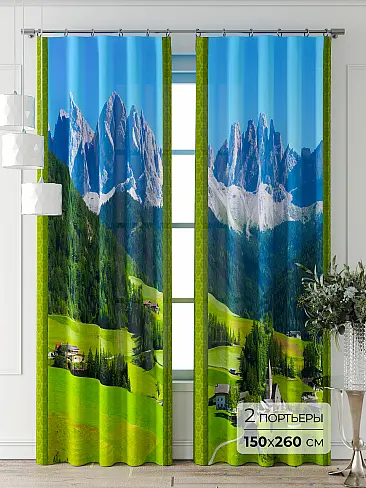 Двухцветные комплекты штор 9711001260 - 2