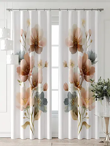 Шторы серого цвета высотой 250 см в Иркутске 9747066250 - 3