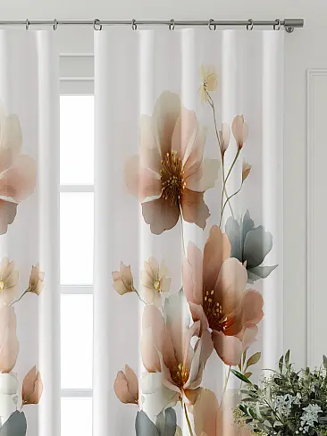 Шторы серого цвета высотой 250 см в Иркутске 9747066250 - 6