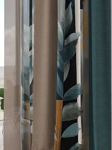 Римские шторы бирюзовые из блэкаута - Страница 4 9504186 - 3