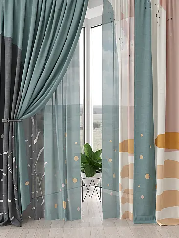 Римские шторы бирюзовые из блэкаута - Страница 4 9504177 - 6