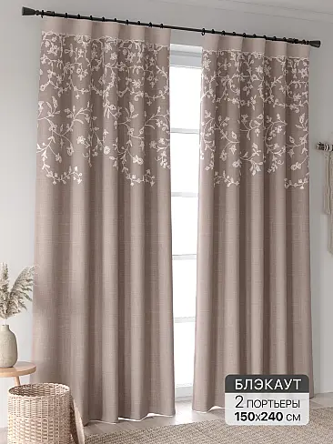 Шторы блэкаут с цветочным рисунком в Омске - Страница 5 9906316240 - 2