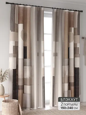 Шторы в стиле поп арт на ленте 9906362240 - 2