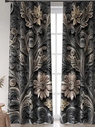 Комплекты штор в цветочек в Балашихе - Страница 221 9906413240 - 4