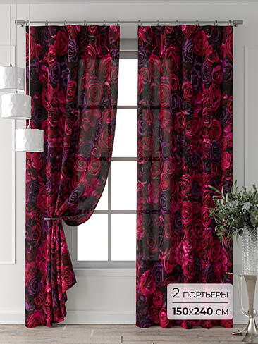 Бюджетные шторы для спальни 9713539240