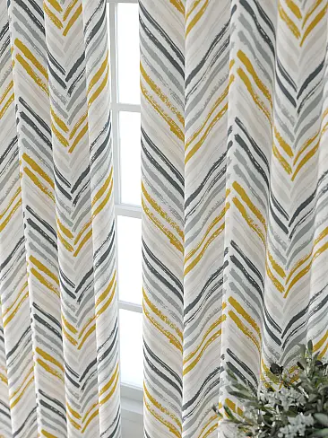 Шторы желтого цвета для спальни 9713570240 - 4