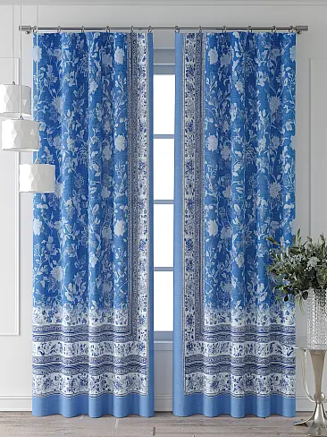 Шторы синего цвета для гостиной 9713615240 - 3