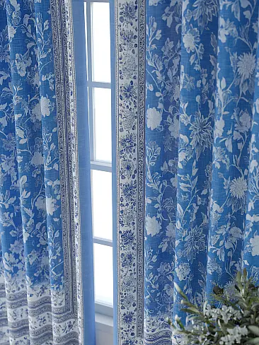 Шторы синего цвета для гостиной 9713615240 - 4