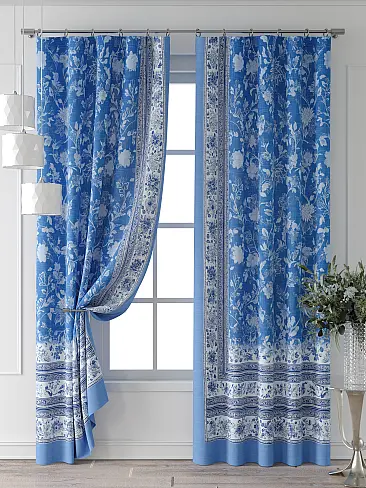 Шторы синего цвета для гостиной 9713615240 - 8