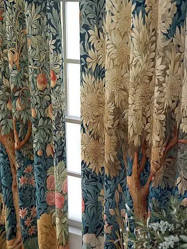 Шторы голубого цвета высотой 260 см - Страница 5 9713609260 - 4