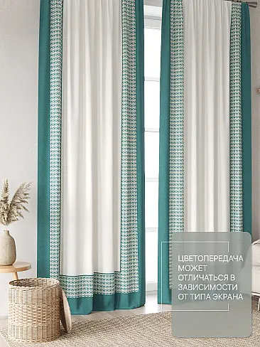 Шторы бирюзового цвета с зигзагом в Кирове - Страница 6 9765125240 - 4