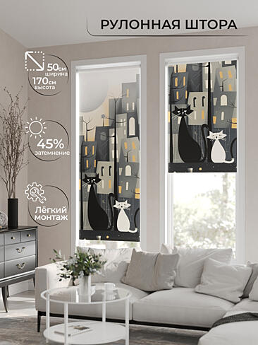 Шторы в японском стиле для зала 17770084050