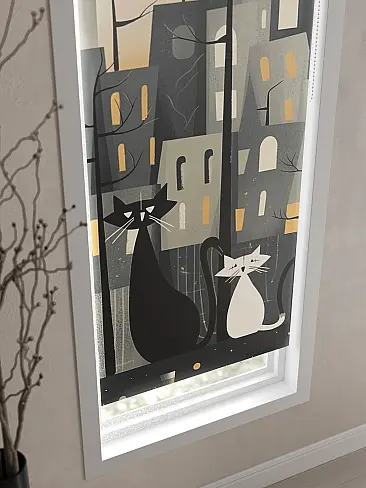 Шторы в японском стиле для зала 17770084050 - 3