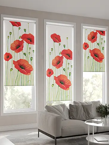 Шторы в японском стиле для зала 17770025050 - 4