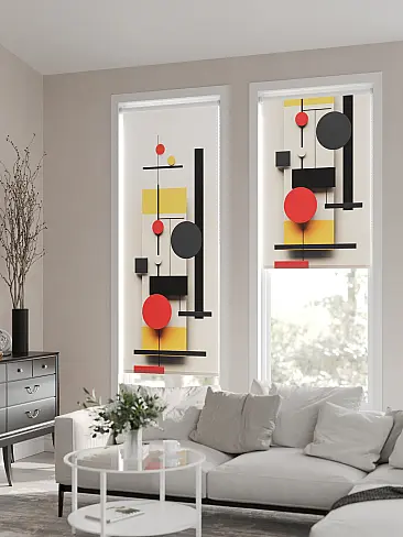 Шторы в японском стиле для зала 17770047050 - 7