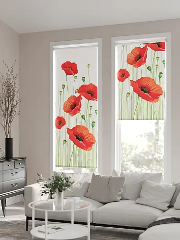 Шторы в японском стиле для зала 17770025060 - 7