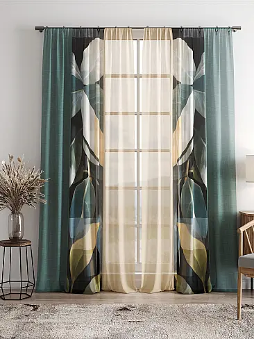 Шторы для кухни японские 4756012 - 10