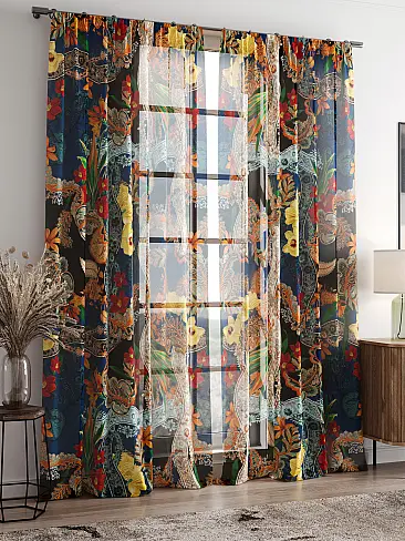 Шторы из тюля с рисунком космос 4756232 - 3