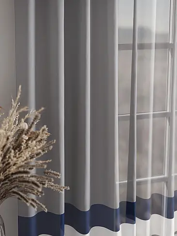 Шторы из органзы в полоску - Страница 4 4756258 - 8