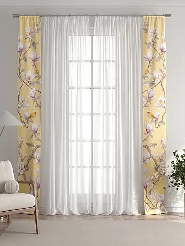 Шторы персикового цвета для зала - Страница 4 72704383 - 8