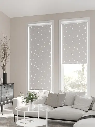 Шторы из тюля белого цвета рулонные 17782044068 - 2