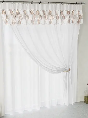 Римские шторы белые в полоску 9755000 - 6