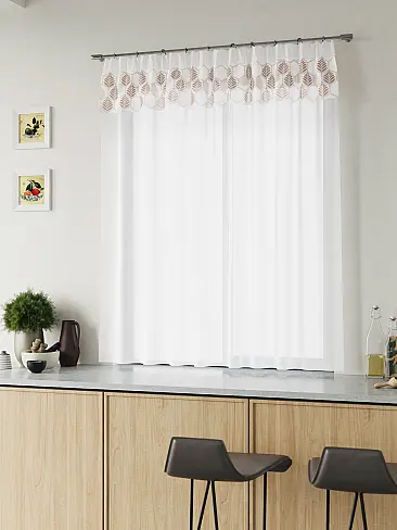 Римские шторы белые в полоску 9755000 - 7