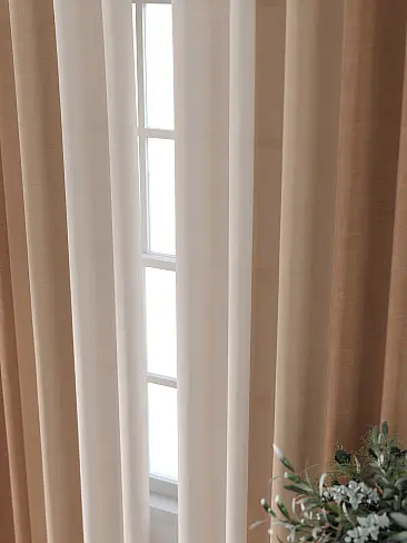 Шторы из тюля бежево серого цвета - Страница 5 9713420260 - 4