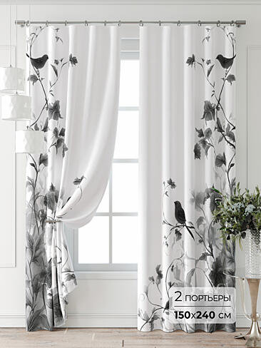 Шторы черного цвета для спальни - Страница 5 9747031240