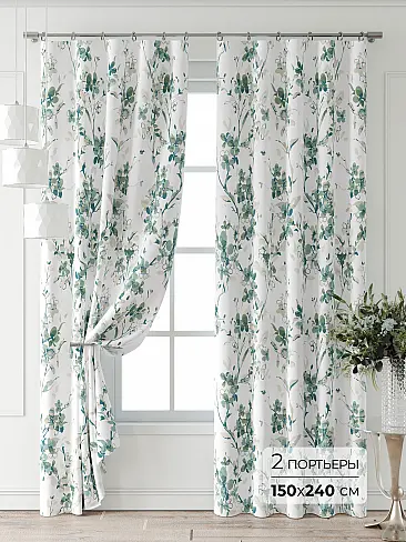 Комплекты штор бирюзового цвета в Самаре 9747037240 - 2