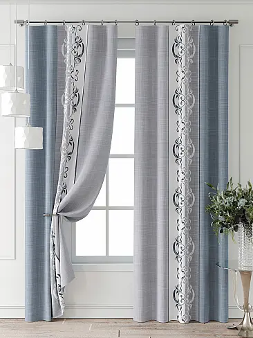 Шторы голубого цвета для гостиной - Страница 4 9747057240 - 8