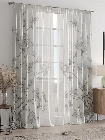 Шторы из тюля черного цвета с рисунком птицы в Астрахани - Страница 29 4718145240 - 9