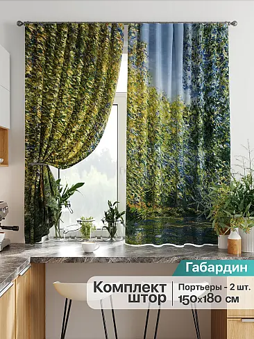 Шторы синего цвета на петлях в Кирове - Страница 142 9925794 - 2