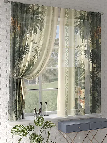 Японские шторы с ажурным рисунком в Иркутске 4505003180 - 3