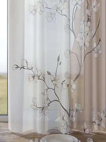 Шторы из сатина с цветочным рисунком - Страница 318 9507097260 - 5