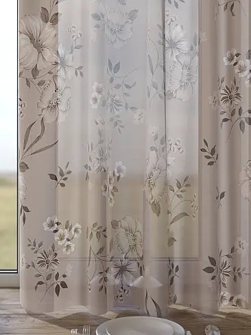 Шторы из сатина с цветочным рисунком - Страница 324 9507193260 - 5