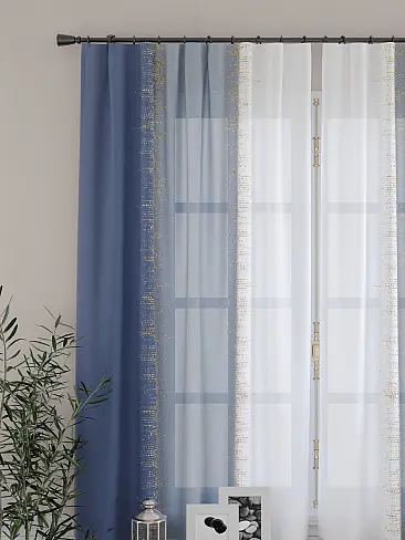 Шторы голубого цвета для кухни - Страница 38 9716204160 - 4