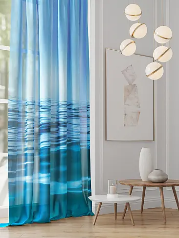 Тюль вуаль с морским рисунком 71974133 - 2