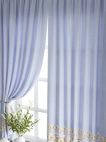 Шторы голубого цвета для кухни в Новокузнецке - Страница 2 9920215 - 4