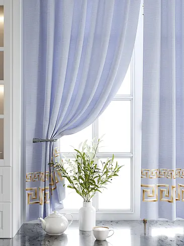 Шторы голубого цвета для кухни в Новокузнецке - Страница 2 9920215 - 5