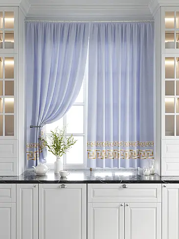Шторы голубого цвета для кухни в Новокузнецке - Страница 2 9920215 - 7