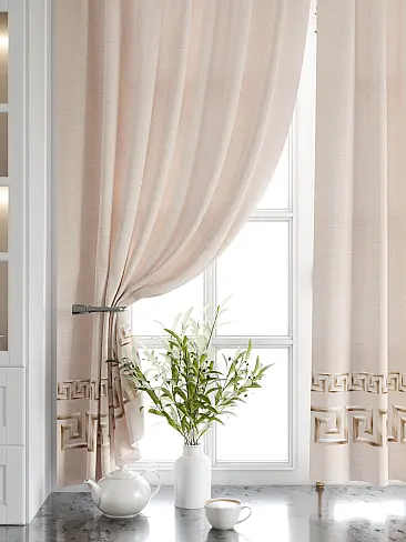 Короткие шторы в классическом стиле 9920217 - 5