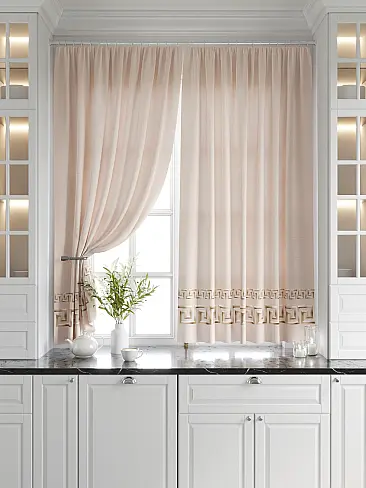 Короткие шторы в классическом стиле 9920217 - 7