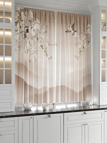 Шторы с рисунком растения 9920221 - 3