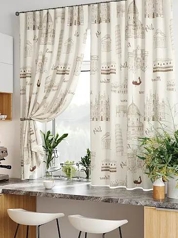 Шторы коричного цвета для кухни в Иркутске - Страница 20 9920255 - 6